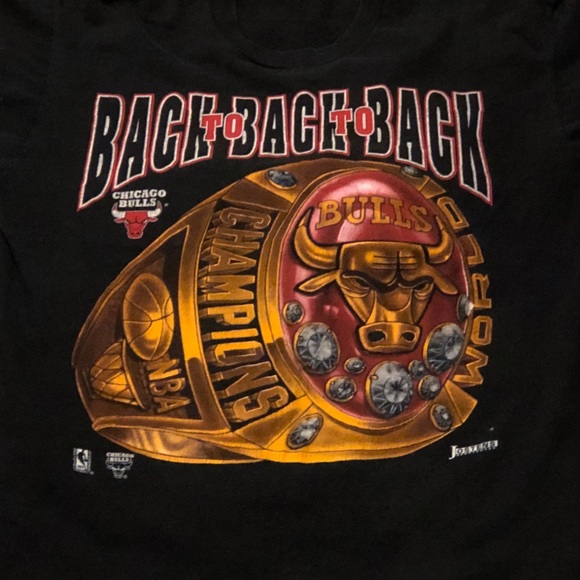 Vintage Chicago Bulls Championship Tee Shirt XL - Picture 6 of 8